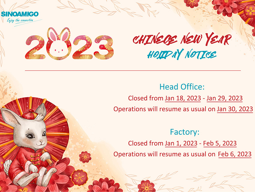 Lunar New Year 2023 Holiday Notice