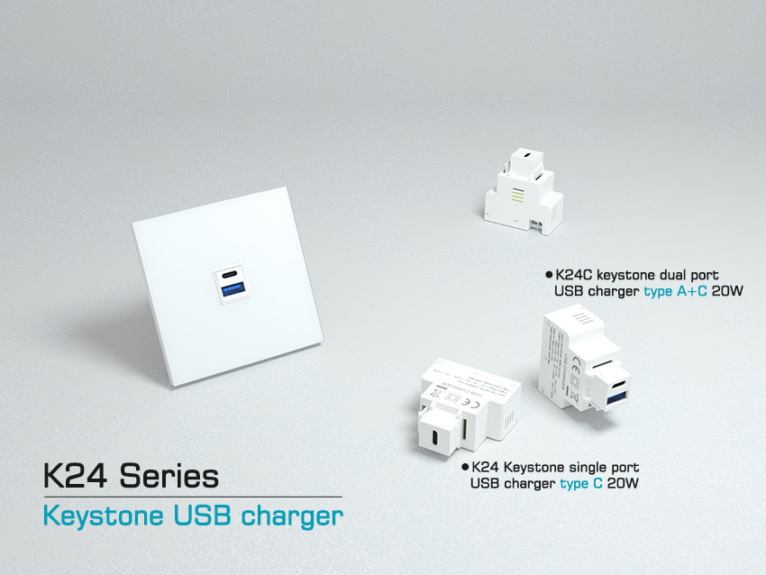 Elevate your charging experience with our new line of K24 Keystone Fast Charging USB Modules