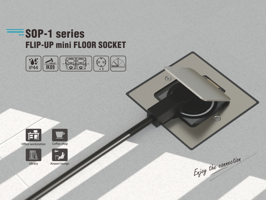 SOP-1 flip-up mini floor socket: A flawless solution to help you make the right connection