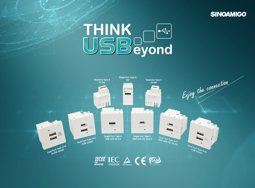 USB charger modules for fixed installations