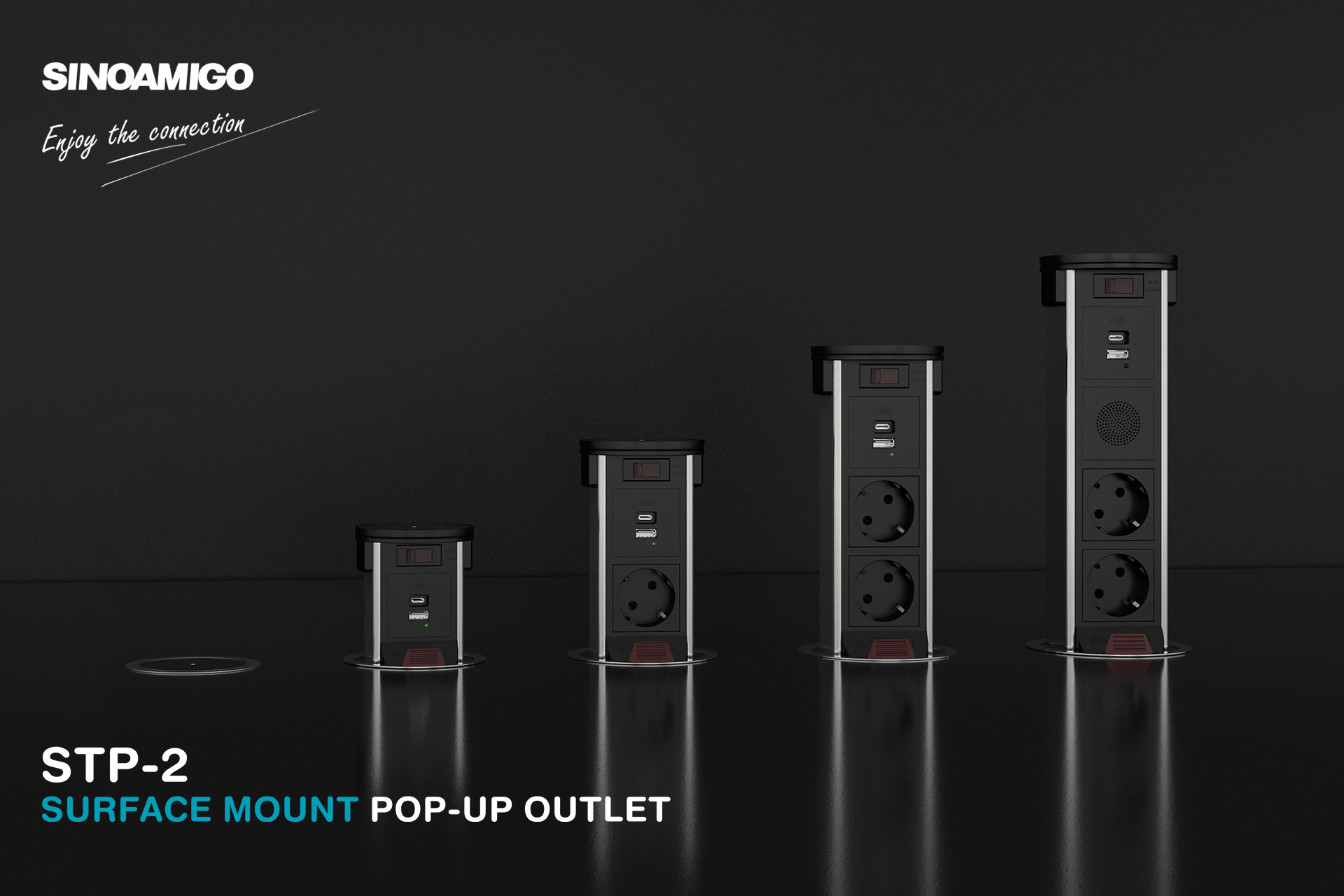 Introducing the next generation STP-2 Surface Mount Pop-up outlet: Redefining Innovation