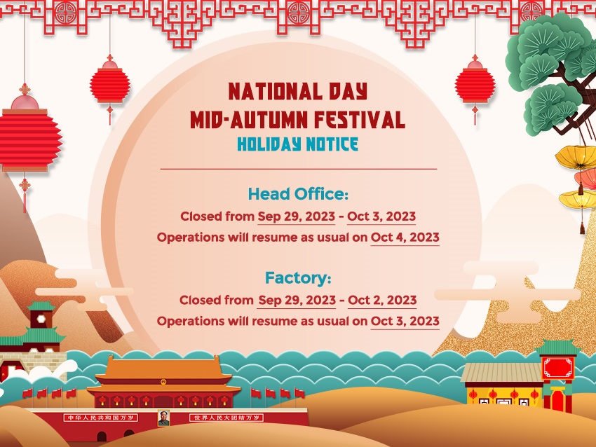 Celebrating Traditions and Unity: Mid-Autumn Day Festival and National Day Holiday Notice